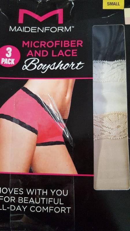 Maiden Form Boyshort 3 PK size Small