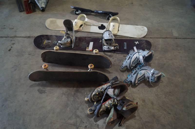 lot 13 image: Skateboards, Snowboards & Roller Blades