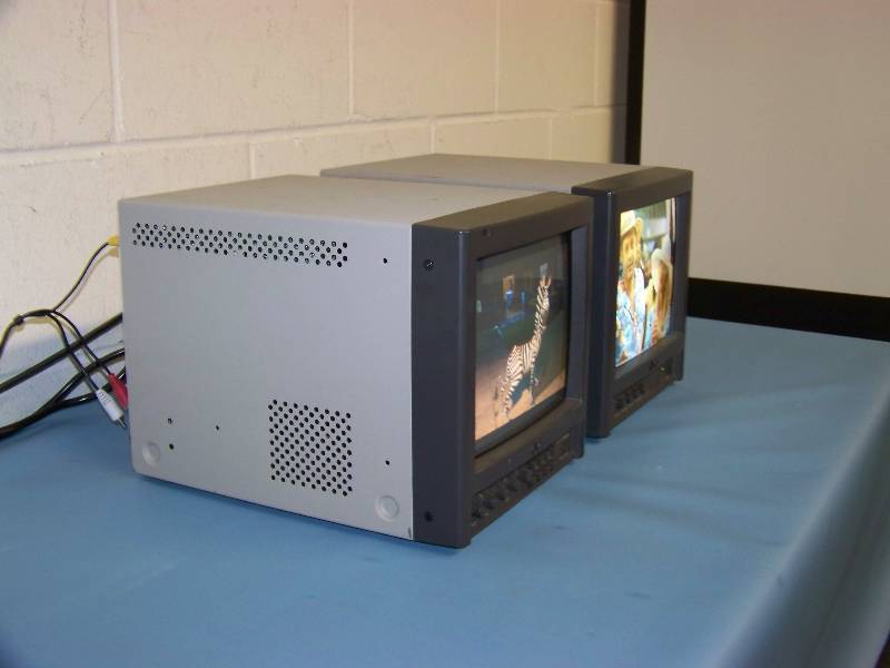 (2) 9, JVC, Color Video Monitors