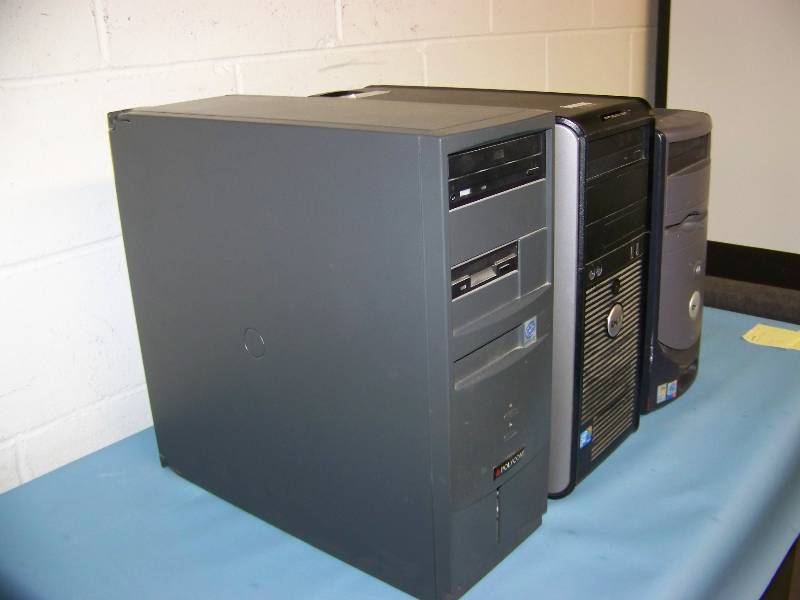 (3) Computer  PC Towers for PARTS  REPAIR