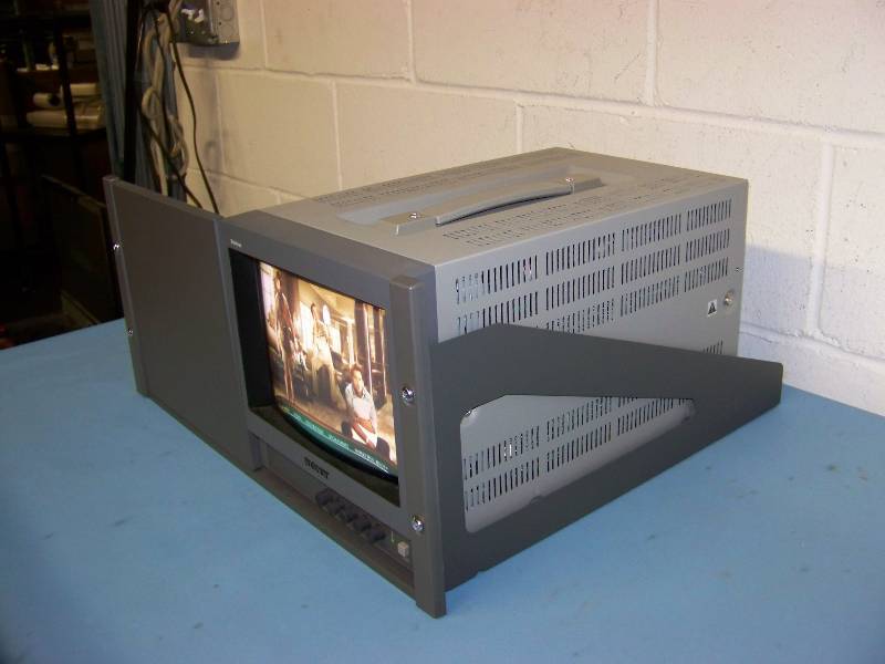 8, Sony, Trinitron, Color Video Monitor in Rack Shelf