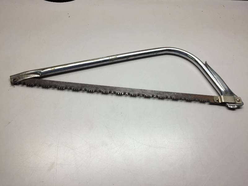lot 13 image: BOW SAW. HAND SAWS