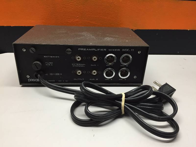 lot 14 image: PASO MIXER, ATI REMOTE CONTROL ASSORTED CABLES CORDS AND COAX CABLE