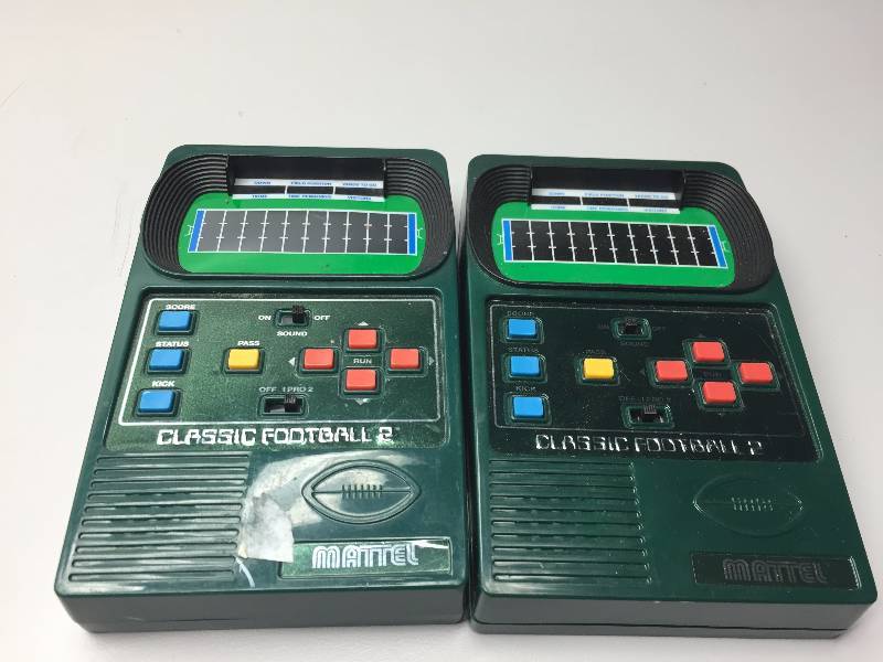 lot 35 image: MATTEL CLASSIC FOOTBALL 2, MATTEL CLASSIC BASKETBALL, TIGER OF FORTUNE GAME, FISHER PRICE MUSIC BOX, CHESS PIECES
