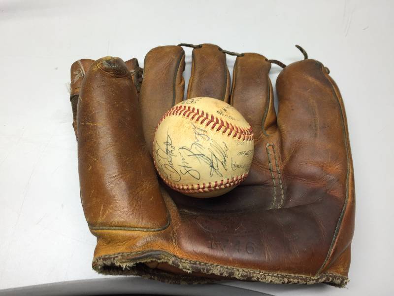 lot 54 image: PIPE HOLDER, SPITTOON, HUMIDOR, CIGAR TUBES, MATCH BOOKS, BASEBALL GLOVE, MICHAEL JACKSON ROCK ART, SANTA CLAUS SUIT
