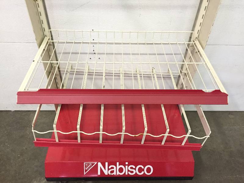 lot 60 image: METAL SHELF ON WHEELS