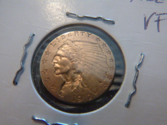 1912 Gold Indian Head $2.50 Coin