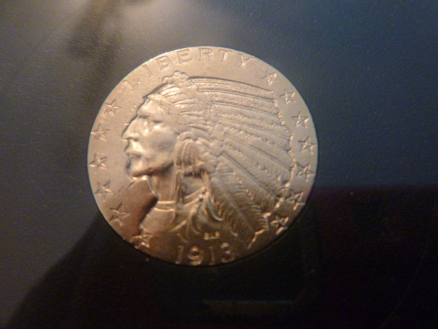 1913 Gold Indian Head $5.00 Coin