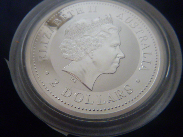2003 Australian Kookaburra Silver 2 Dollar Coin