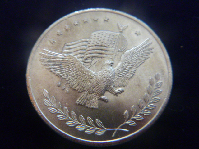 Silver Trade Unit Eagle Design Silver Coin