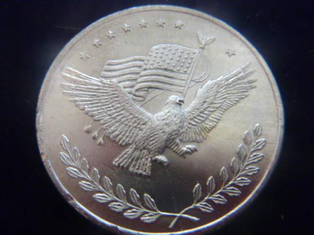 Silver Trade Unit Eagle Design Silver Coin