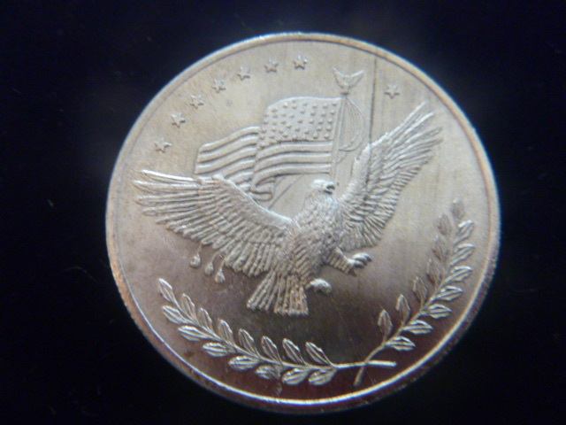 Silver Trade Unit Eagle Design Silver Coin