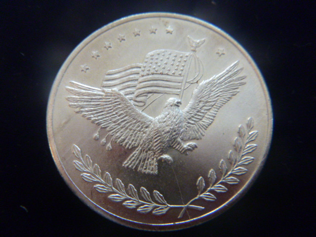 Silver Trade Unit Eagle Design Silver Coin