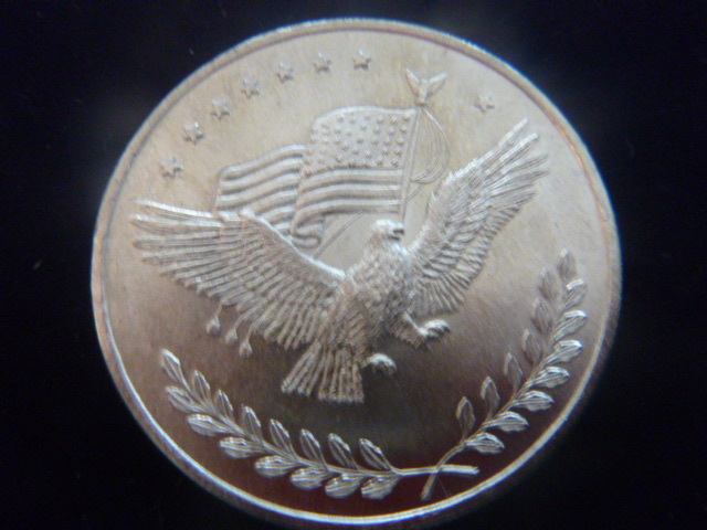 Silver Trade Unit Eagle Design Silver Coin