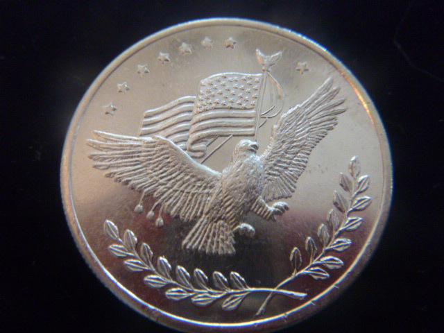Silver Trade Unit Eagle Design Silver Coin