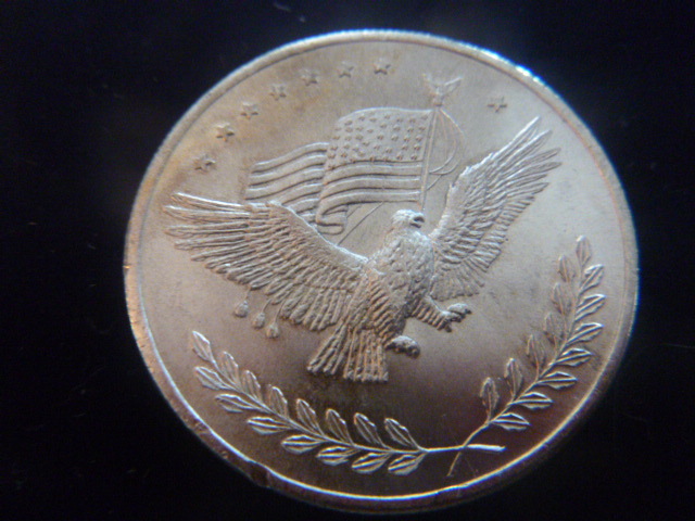 Silver Trade Unit Eagle Design Silver Coin