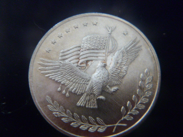 Silver Trade Unit Eagle Design Silver Coin