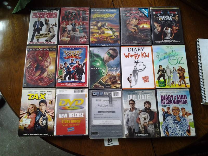 15 DVDs