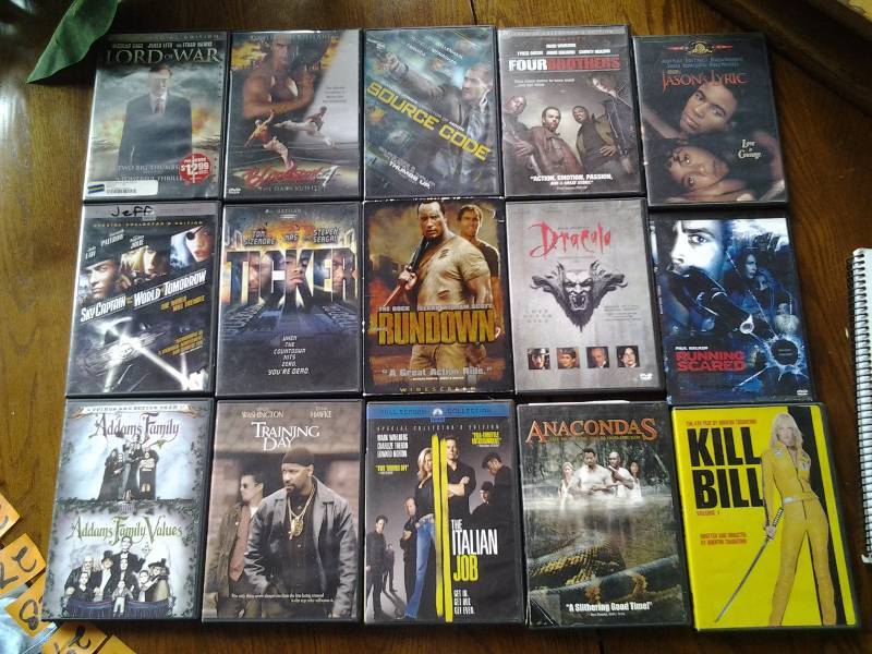 15 DVDs