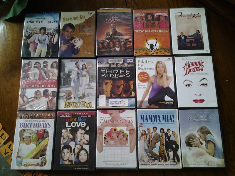 15 DVDs