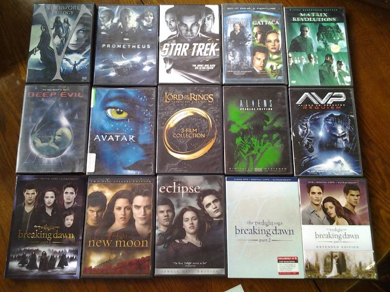 15 DVDs
