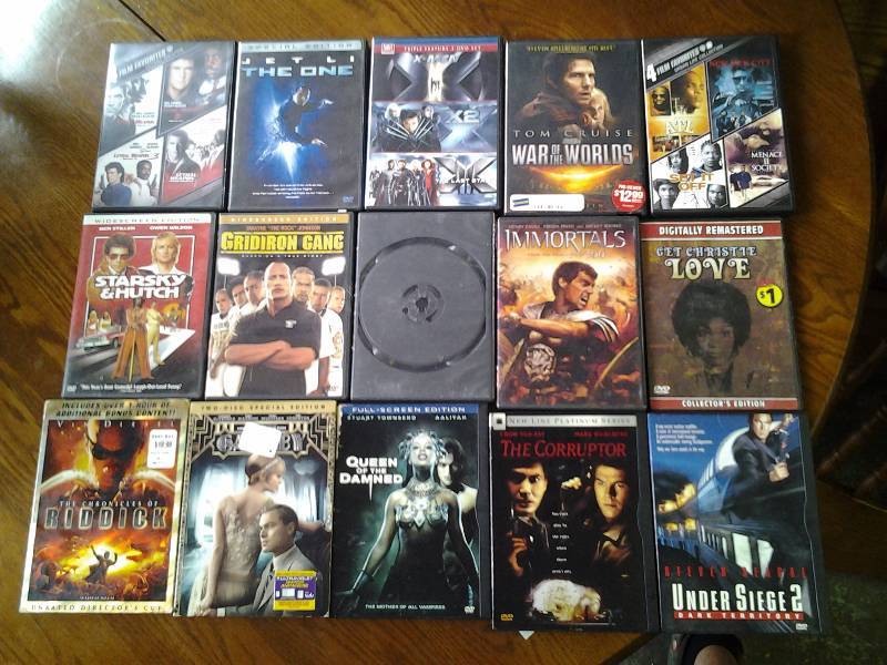 15 DVDs