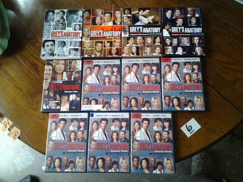 Seasons 1-6 Greys Anatomy