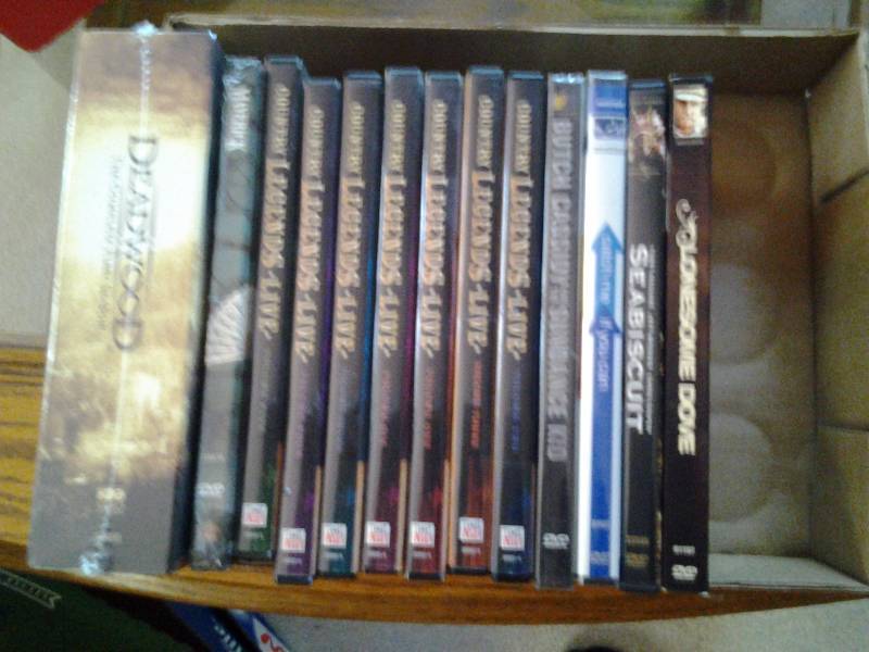 lot 127 image: DVDs Country Legends Live, Time Life Set, Deadwood, Butch Cassidy, Lonesome Dove