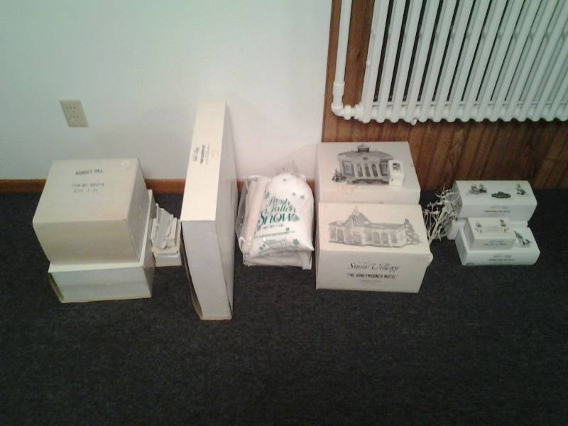 lot 278 image: Collection Of Dept 56 Snow Village (Downstairs)
