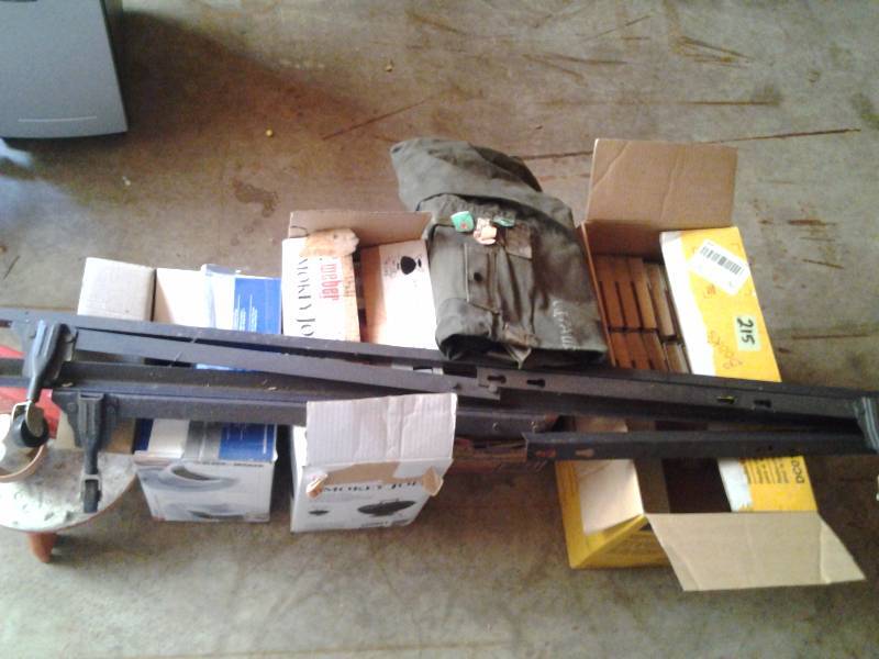 lot 215 image: Army Duffel Bag, Books & Encyclopedias, Metal Bed Frame
