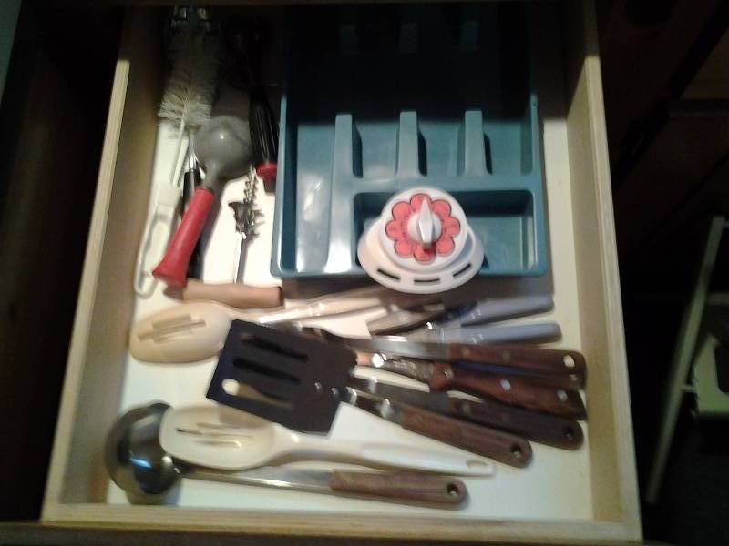 lot 257 image: Contents Of 2-Drawers Downstairs