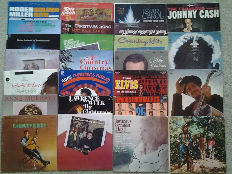 lot 270 image: 25-Record Albums (Bob Dylan (2), CCR, Johnny Cash, Andy Williams)