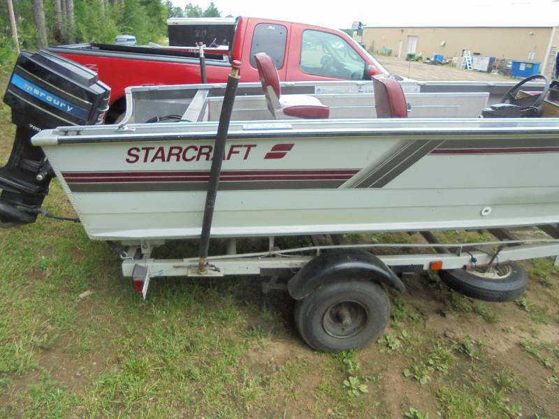 1978 StarCraft 16FT Deep Hull Fishing Boat, Motor, Trailer