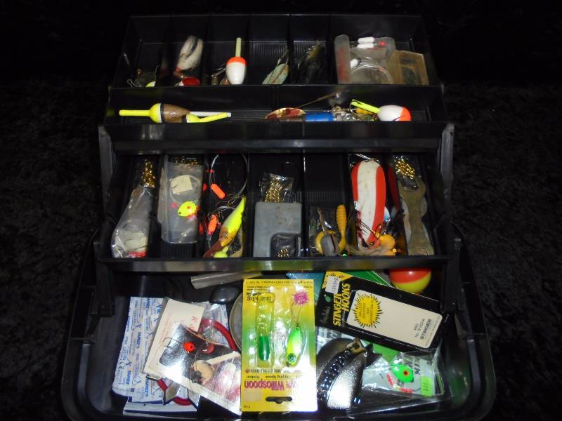 Plano tackle box with misc tackle