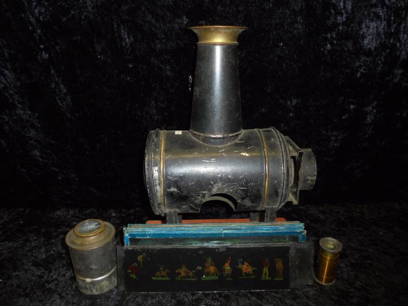 Antique Magic Lantern & Glass Slides