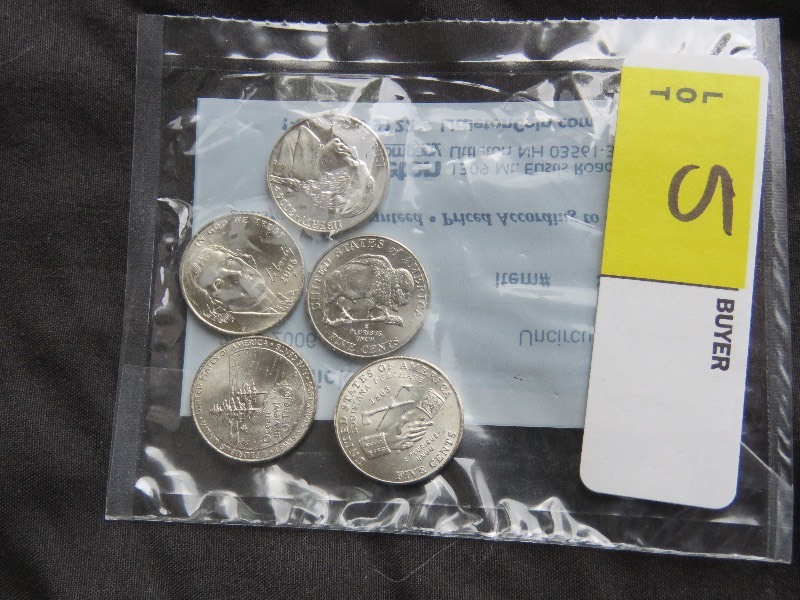 5 coin Nickel set