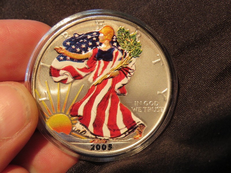 Painted Walking Liberty