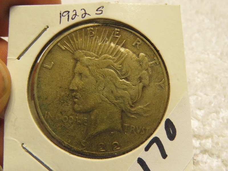 1922-S Peace Dollar Coin