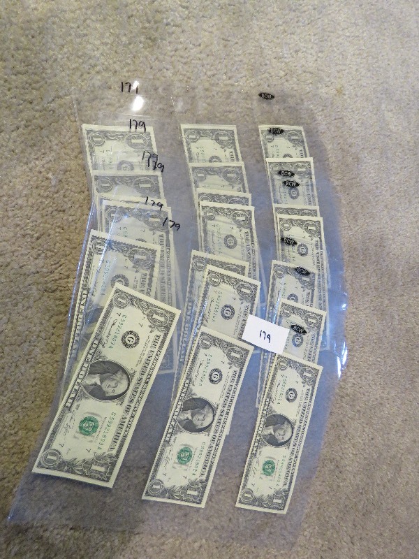 Uncirculated Dollar Bills