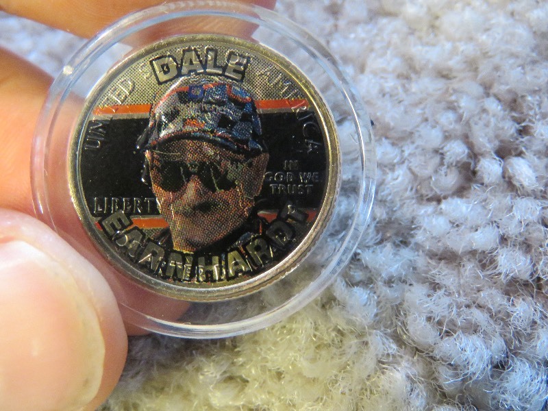 Dale Earnhardt Colorized Coin