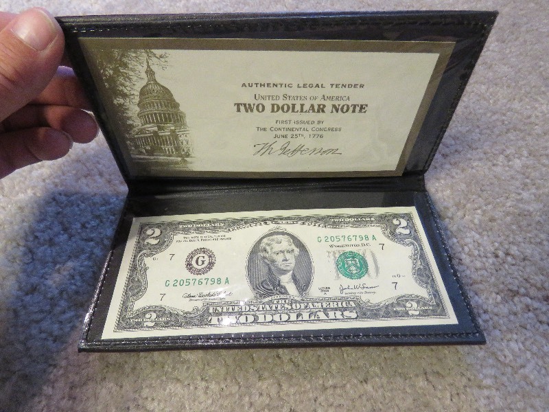Uncirculated $2.00 Bill