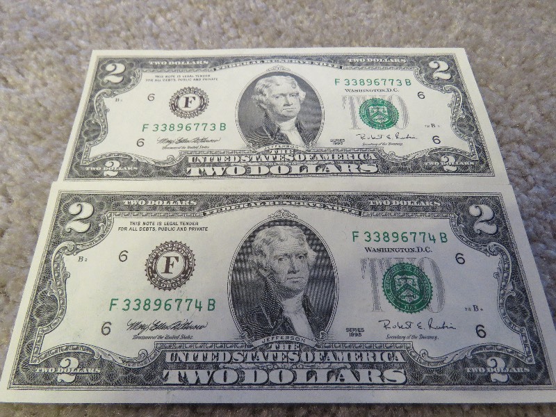 $2.00 Bills