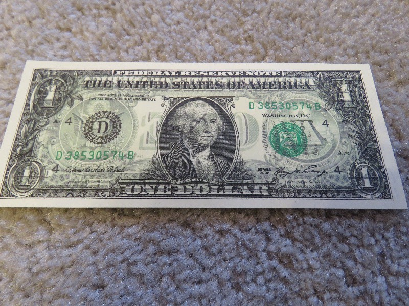 $1.00 Bill Error