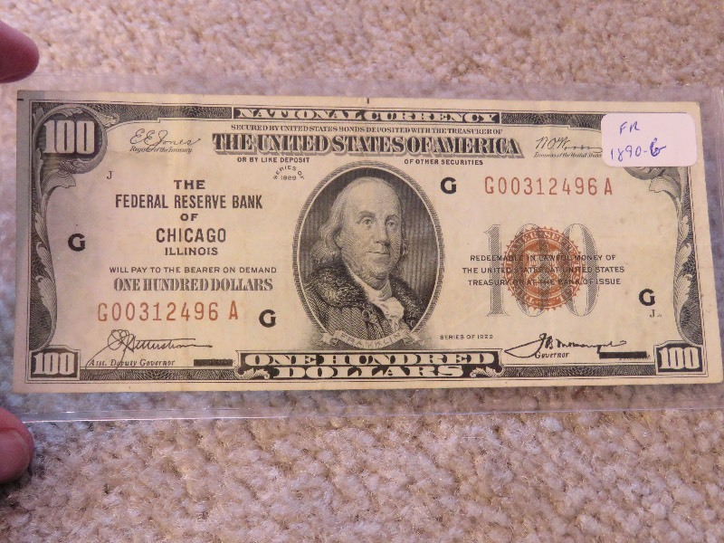 $100.00 National Currency