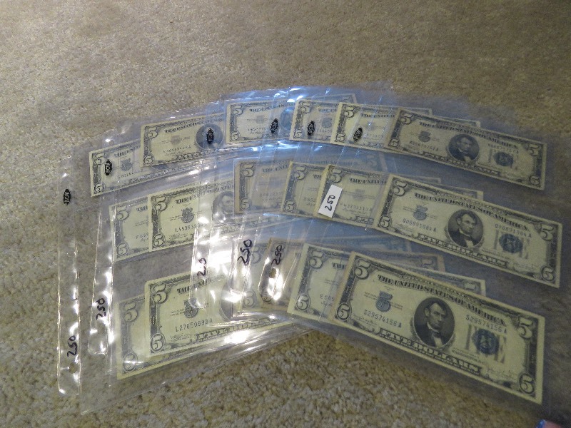 $5.00 Silver Certificates