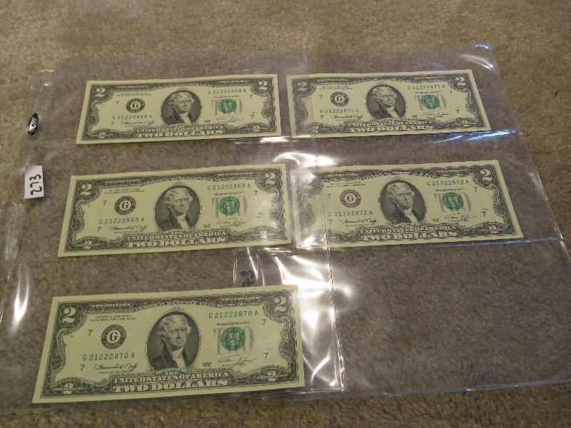$2.00 Bills