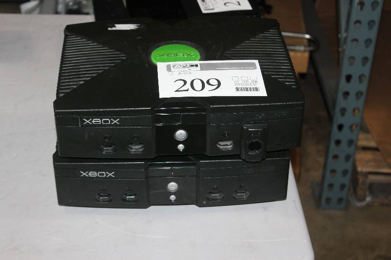 lot 209 image: Lot of (2) X-Box 360 Game Consoles