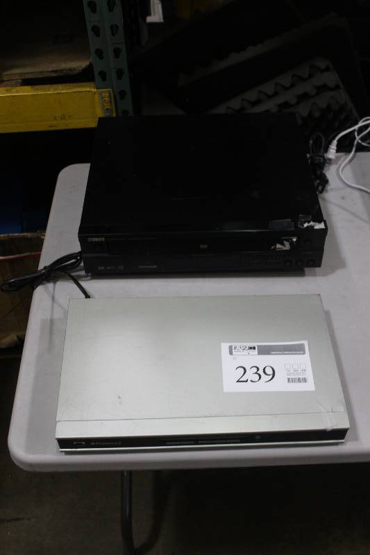 lot 239 image: Lot of (2) Electronics Including 1) Yamaha DVD Player AND 1) Polaroid DVD Player