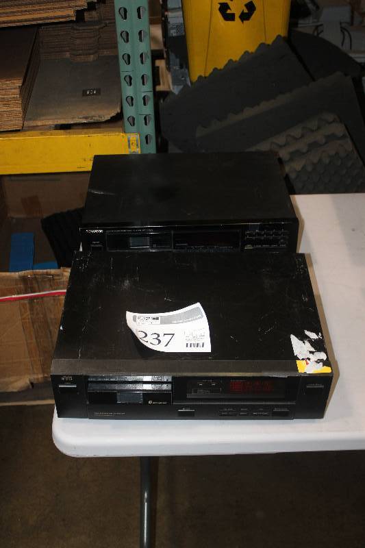 lot 237 image: Lot of (2) Electronics Including 1) Kenwood Compact Disc Player AND 1) JVC Compact Disc Player