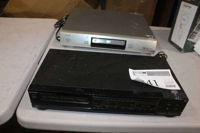 lot 241 image: Lot of (2) Electronics Including 1) Konka DVDS-VCDVCDCD Player AND 1) Sharp Compact Disc Player